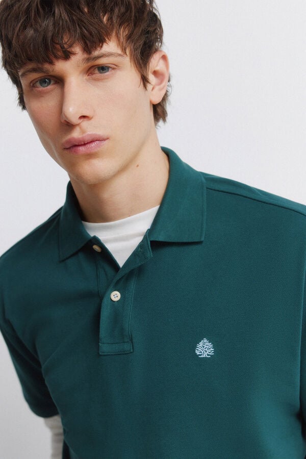 Springfield Basic regular fit polo shirt SPRINGFIELD green