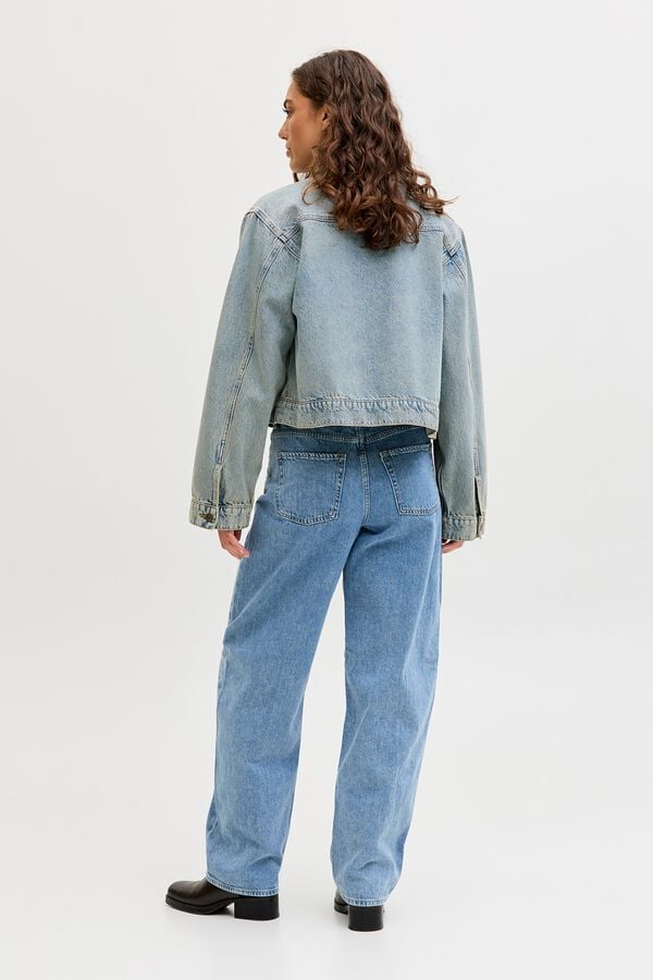 Jack & Jones Barrel jeans mid-rise blue