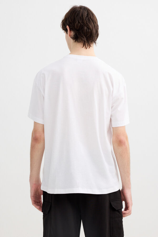 Inside Camiseta oversize de manga corta blanco