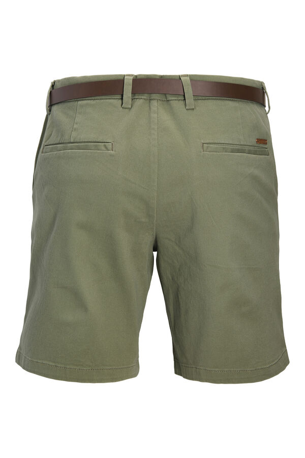 Jack & Jones Chino Bermuda shorts with belt green