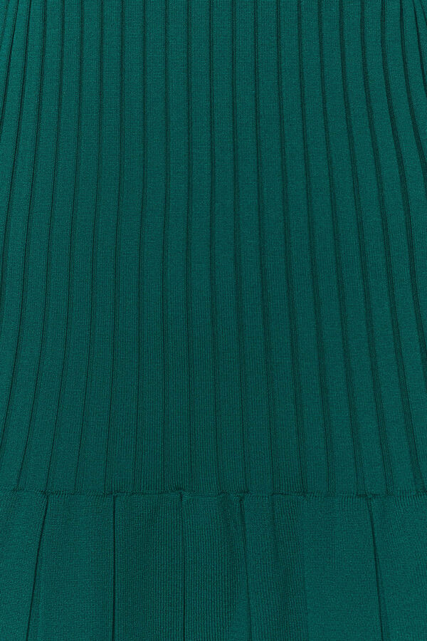 Trendyol Vestido plisado mini verde