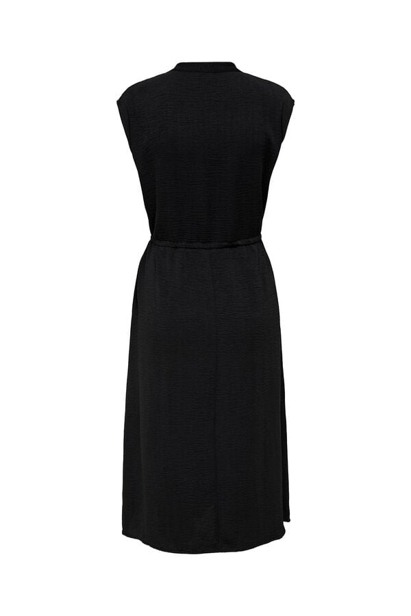JDY Vestido midi fluido negro