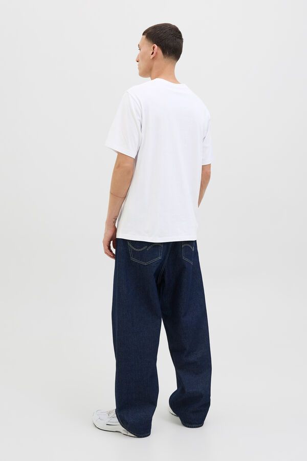 Jack & Jones Camiseta regular fit estampada blanco