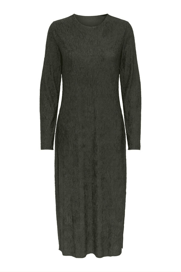 JDY Lang&auml;rmelig Midi-Kleid Gr&uuml;n