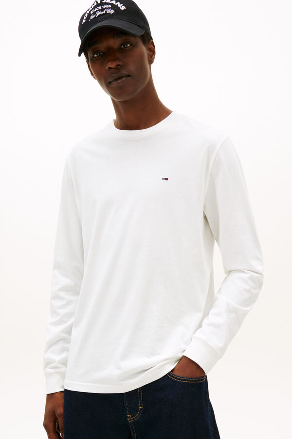 Tommy Jeans Pack of 2 long sleeve slim fit T-shirts printed