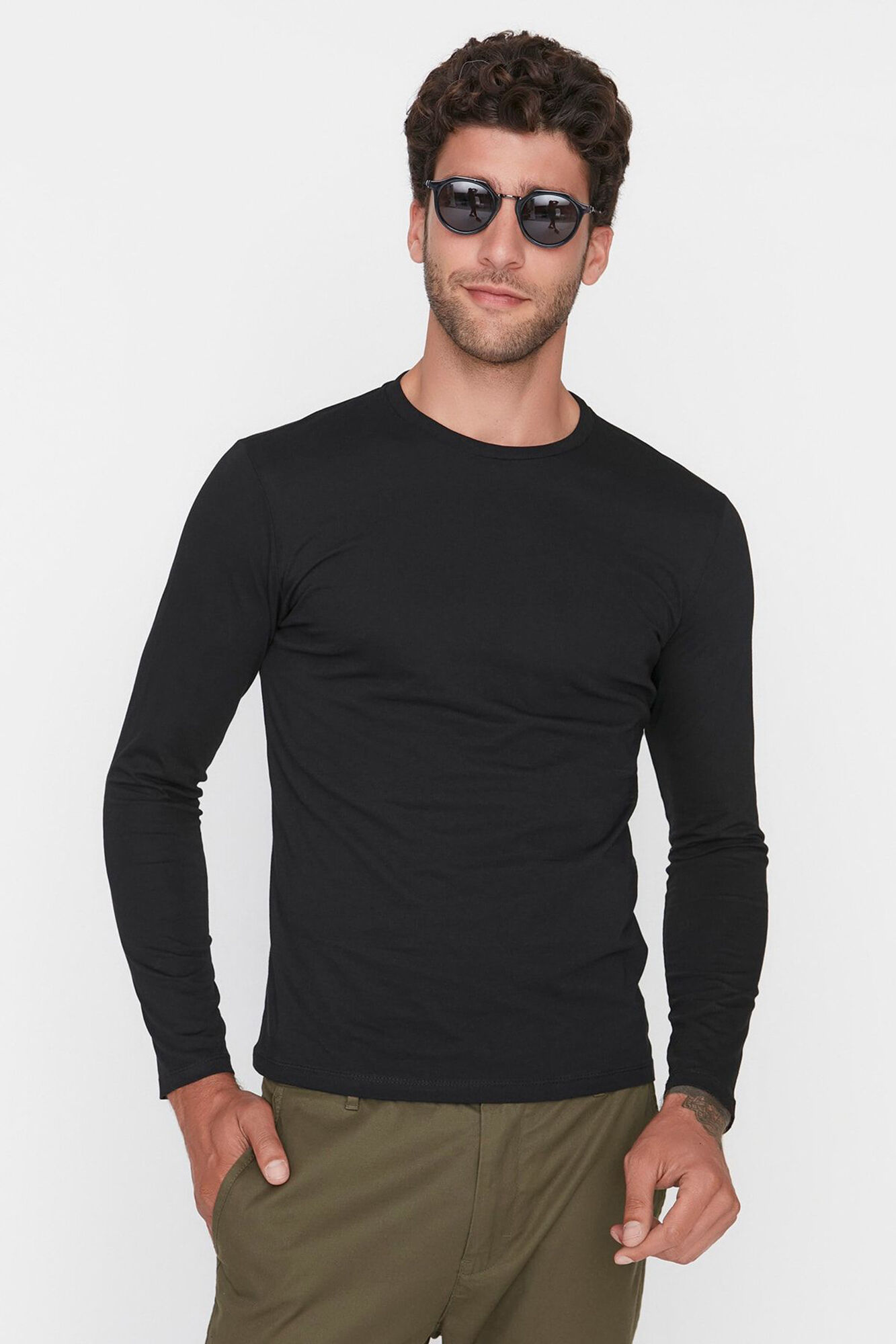 Trendyol Camiseta b&aacute;sica masculina