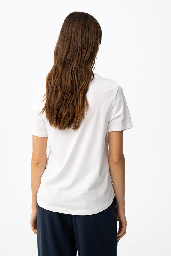 Tiffosi Camiseta estampado floral marfil