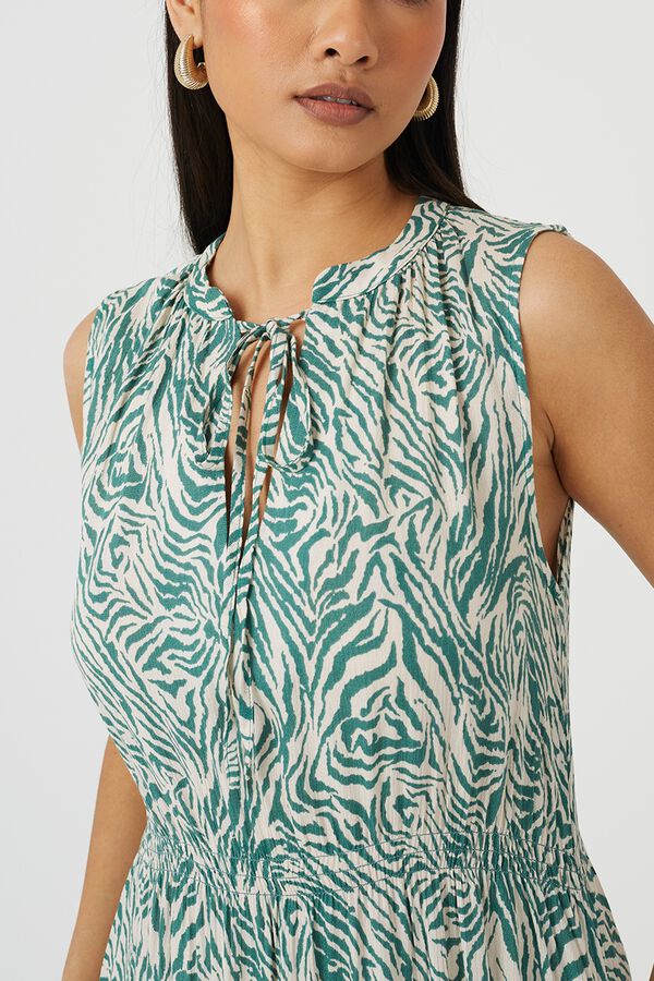 Brave Soul Vestido largo sin mangas estampado estampado