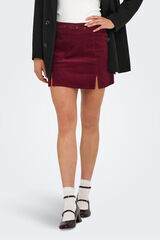 Only Falda corta de pana morado/lila