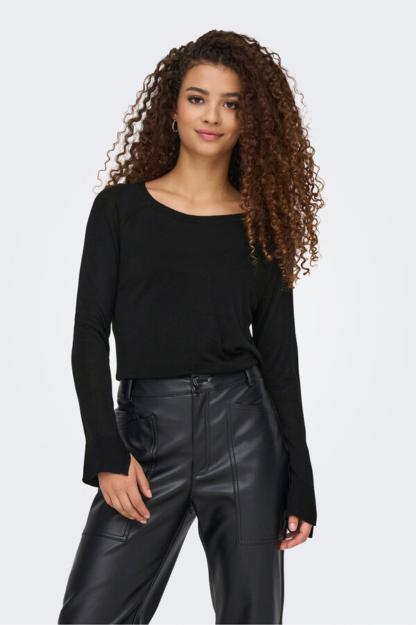 Only D&uuml;nnes lang&auml;rmelig Schwarz