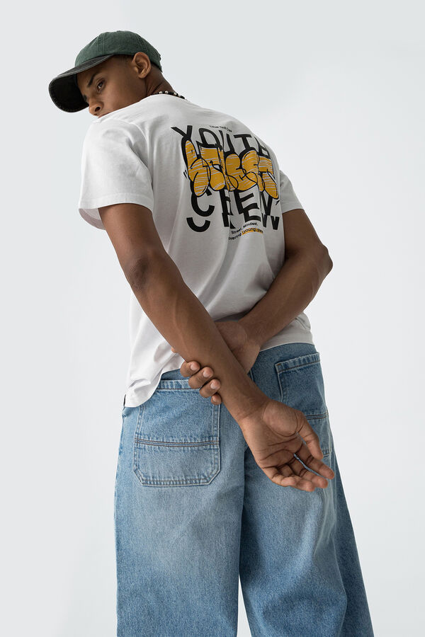 Tiffosi Young T-shirt with message print white