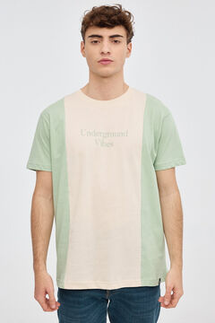 Springfield T-shirt color block verde