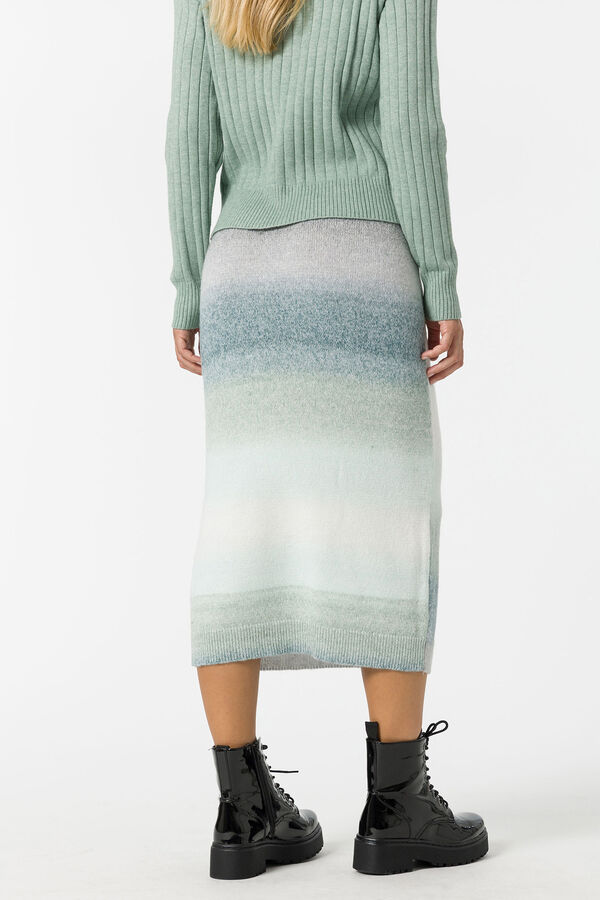 Springfield Gradient knitted skirt natural