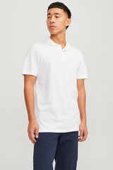 Jack & Jones Polo piqu&eacute; slim blanco