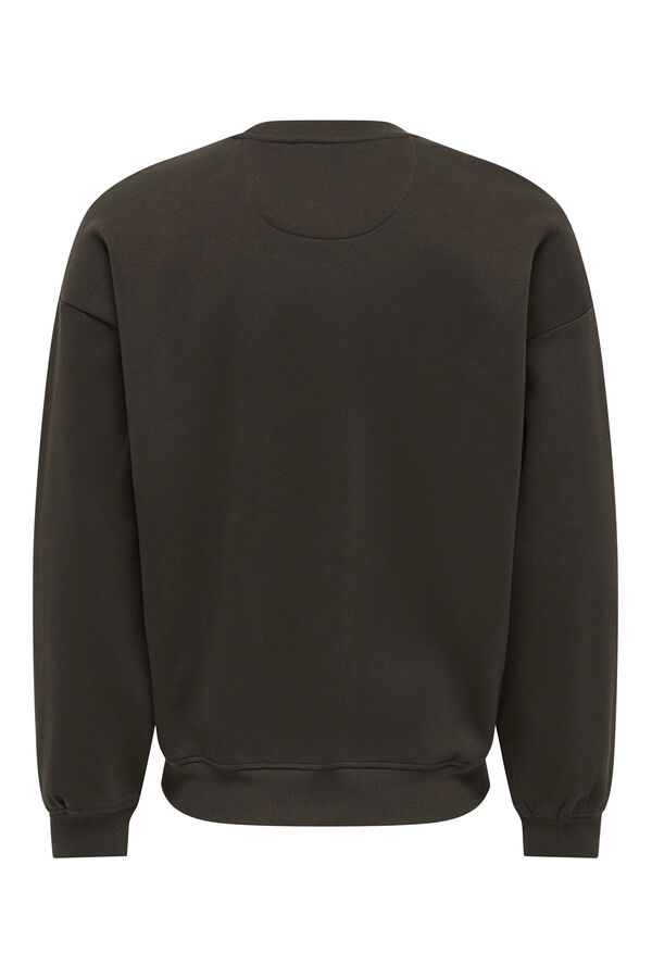 Only & Sons Sudadera cuello redondo Banksy negro