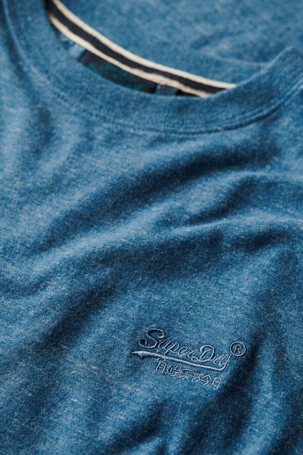 Springfield Camiseta de algodón orgánico con logotipo Essential azul medio