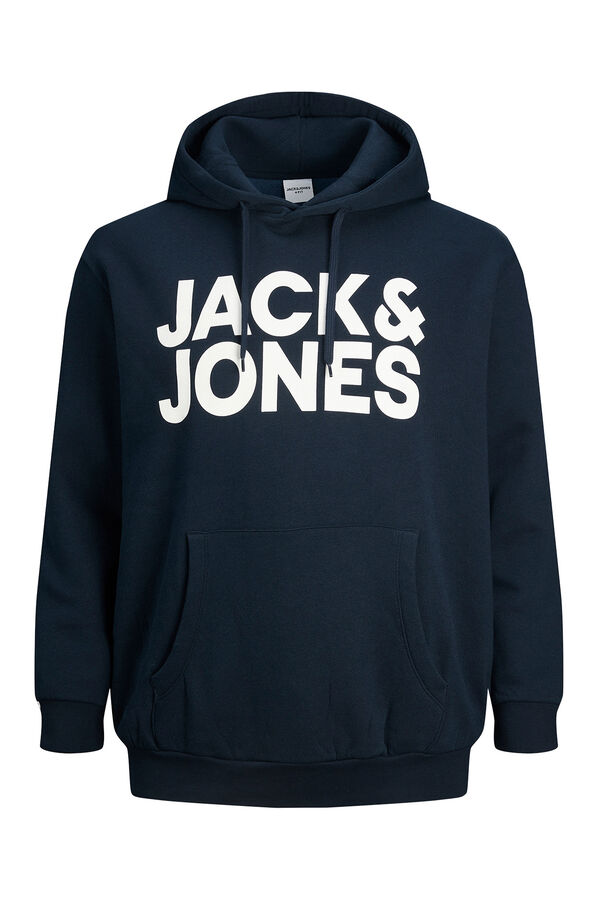 Jack & Jones PLUS Sudadera logo grande azul