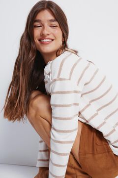 Springfield Striped chenille jumper with shoulder buttons