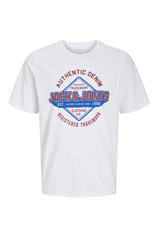 Jack & Jones Camiseta est&aacute;ndar fit blanco