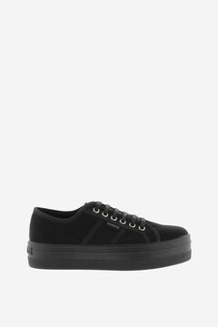 Springfield Barcelona recycled suede trainers black