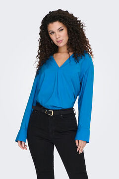 Springfield Floaty V-neck blouse bluish