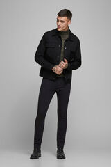 Springfield Glenn slim fit tapered jeans fekete