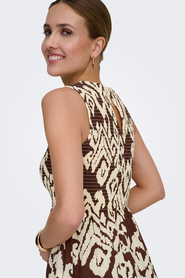 JDY Vestido midi con vuelo estampado