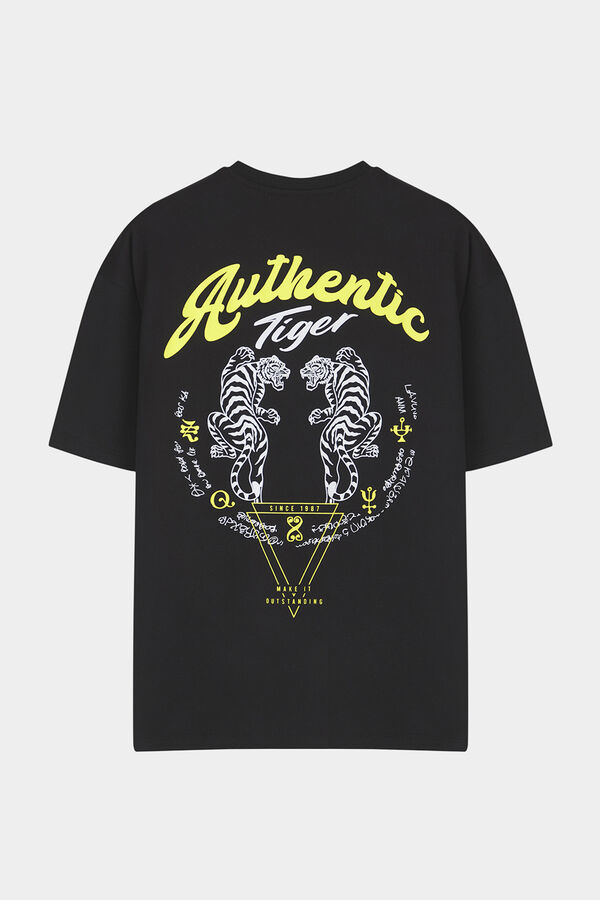 Trendyol Camiseta oversize manga corta negro
