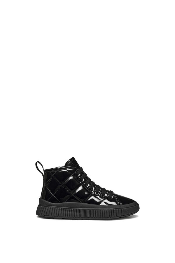 Geox Patent‑effect trainers Crna