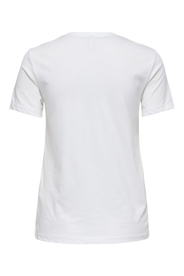 Only short-sleeved T-shirt blanc