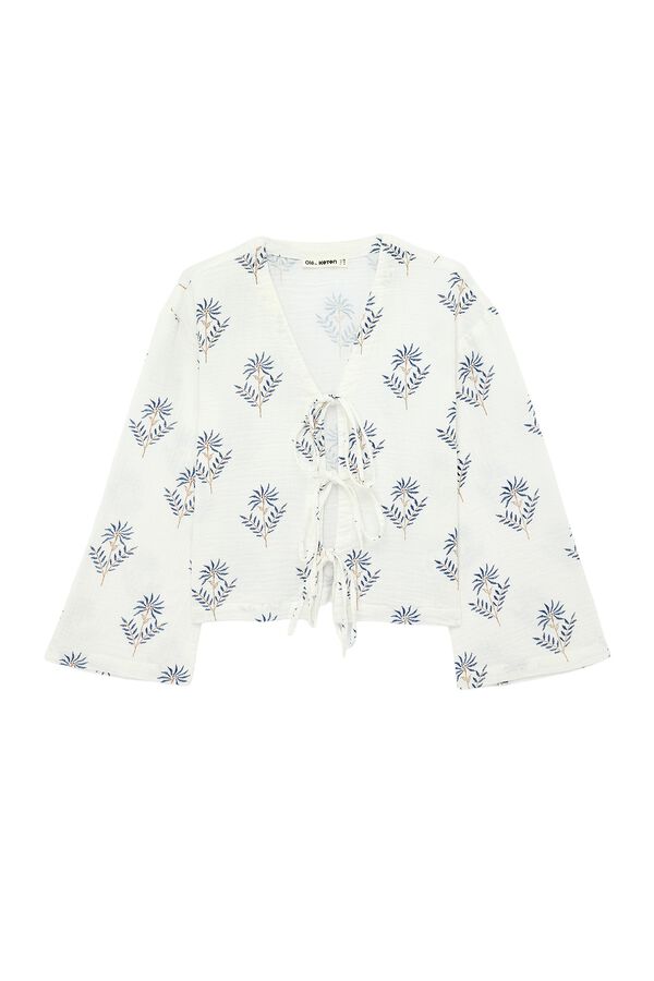 Koton Tie-neck blouse blue