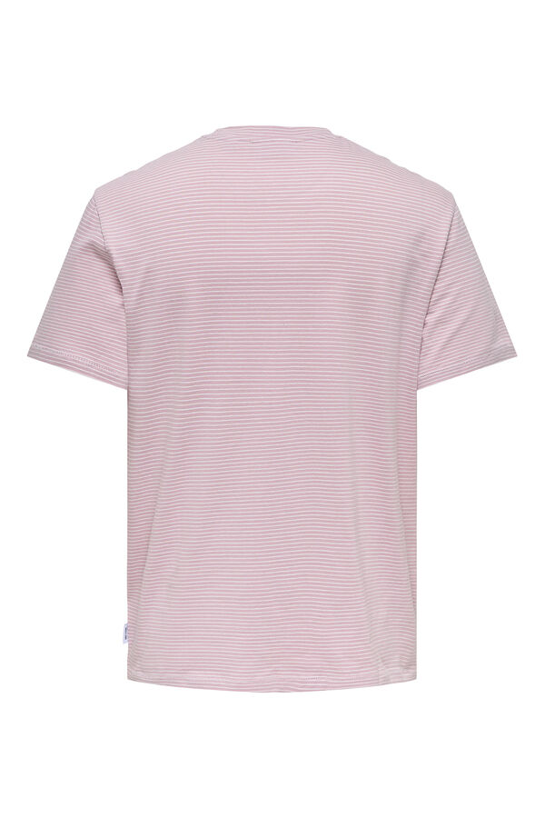 Only & Sons Camiseta manga corta bolsillo morado/lila