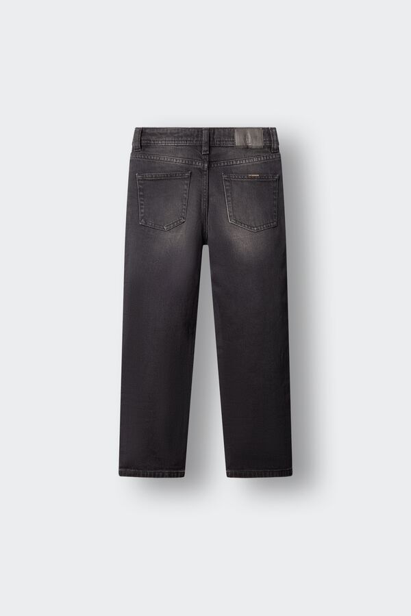 Springfield Kids Dečije regular teksas pantalone Crna