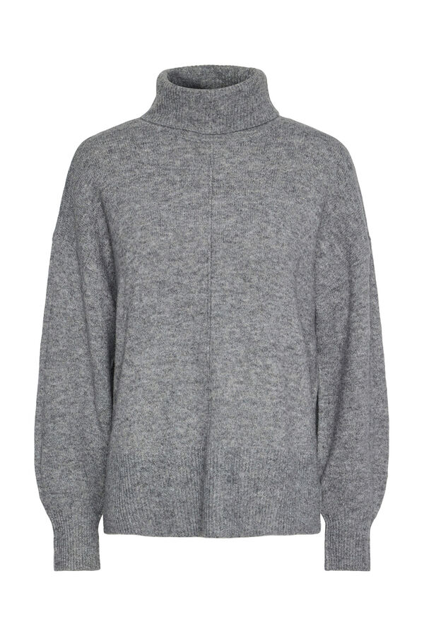 Pieces Jersey básico vuelto gris