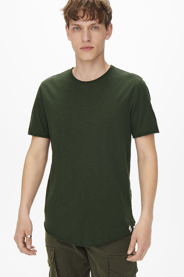 Springfield Camiseta manga corta verde