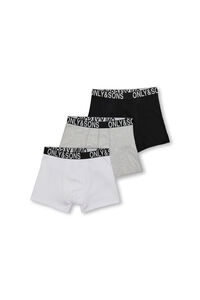 Only & Sons Junior Pack 3 calzoncillos b&oacute;xer