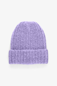 Springfield Chunky knit hat purple
