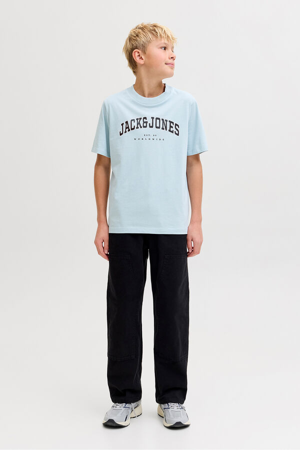 Jack & Jones Junior Camiseta relaxed logo azul