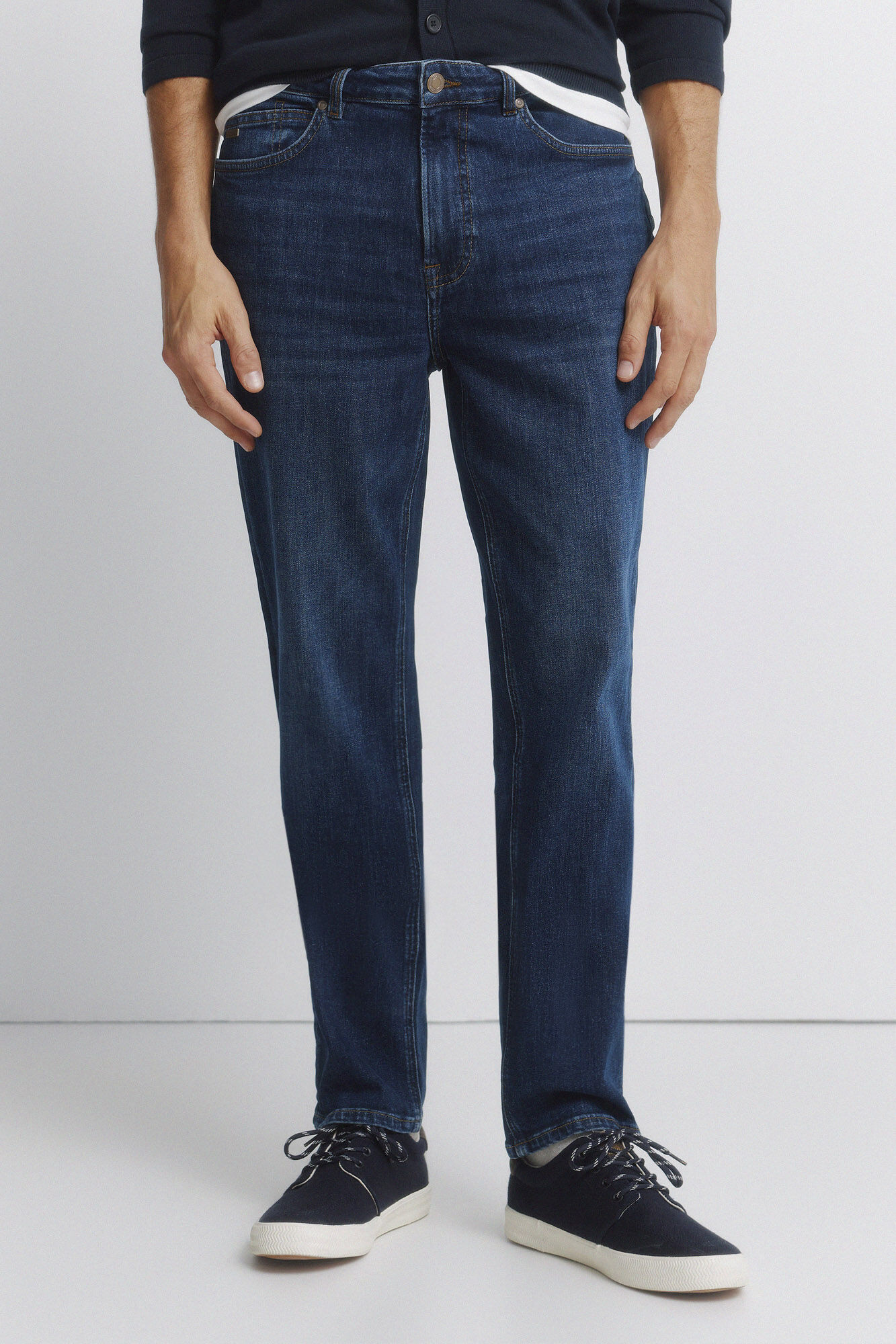 Springfield Jeans lavagem escura slim fit