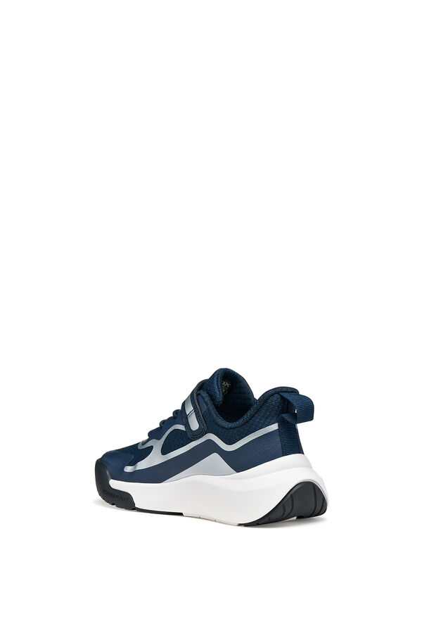 Geox Faux leather trainers blue