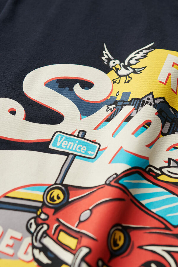 Springfield A Vl Graphic T Shirt marinho mistura