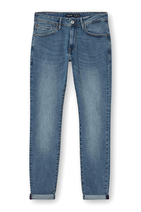 Springfield Liam slim-fit jeans čeličnoplava