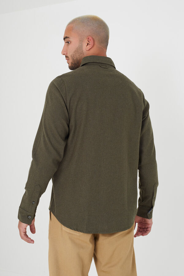 Springfield Long-sleeved shirt with pockets grey