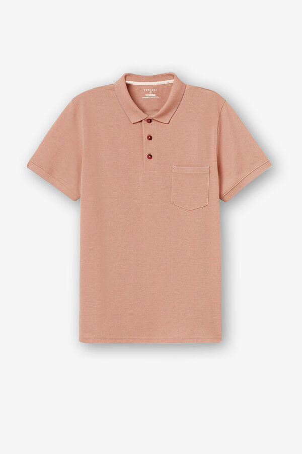 Springfield Piqué polo shirt with pocket red