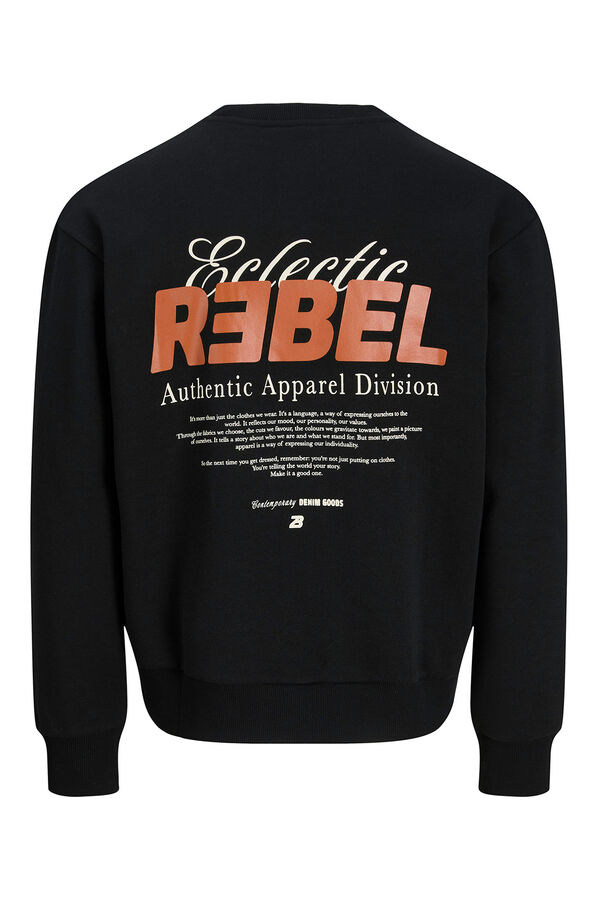 JJ REBEL Sudadera back print negro