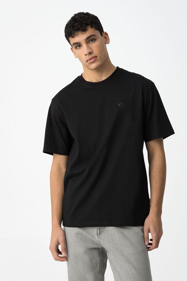 Tiffosi Camiseta B&aacute;sica negro