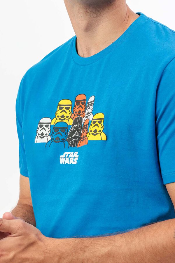 Admas Pijama curto game Star Wars imp&eacute;rio azul