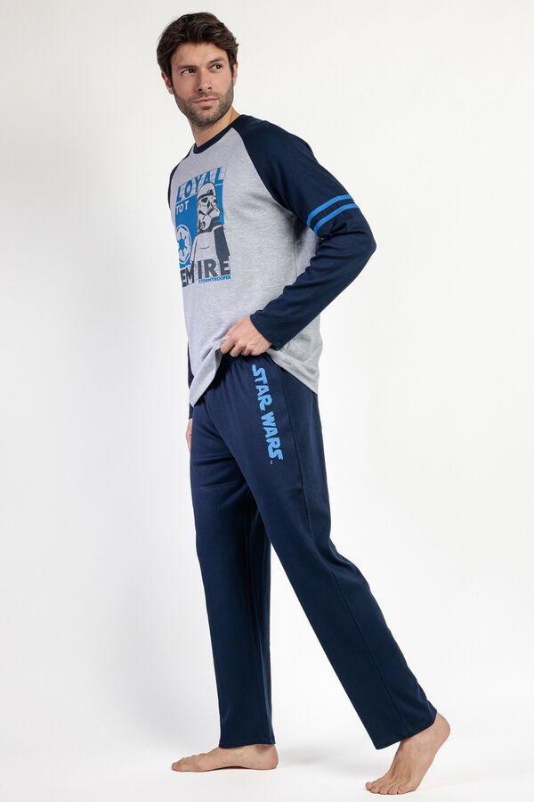 Admas Men's Star Wars Empire long pyjamas Plava