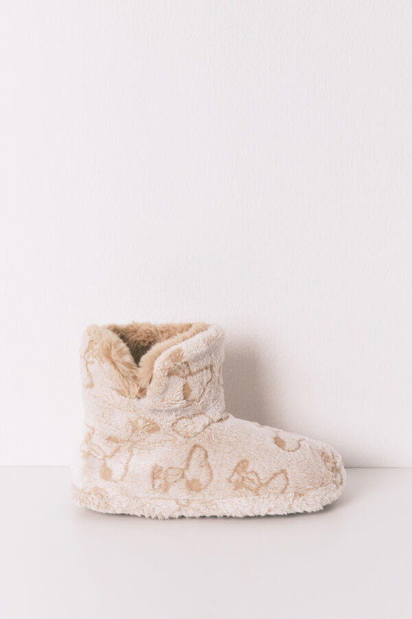 Women'secret Visoke sobne papuče sa Snupijem Bež