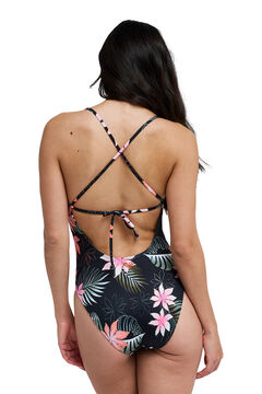 Roxy Ba&ntilde;ador estampado flores tropical